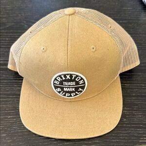 Brixton Tan Mesh Snapback Hat